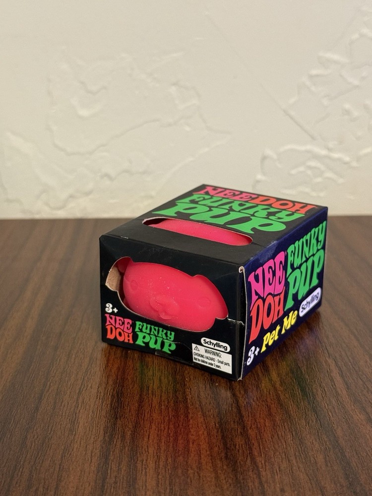 Pink NeeDoh Funky Pup Schylling – Squishy New & Authentic