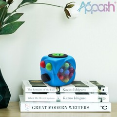 Fidget Cube Stress Anxiety Pressure Relieving Sensory Toy for Focus[Blue]