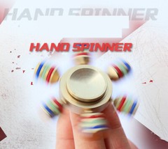 Brass Fidget 6 Point Hand Spinner Finger Gyro Toy EDC Focus Stress Reliever Toys