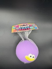 Orb Curiosities Funny Face Balls Squishy (Purple, Teal, Pink) Viral – Set Of 3