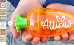 Atticus Carrot-Shaped Tactile Sensory Toy Orange Green Ages 3-4 4-7 8-11 3-7