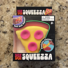 Schylling NeeDoh Squeezeza Pizza Squish Squeeze Toy Peelable Cheese MPN 25300NAB