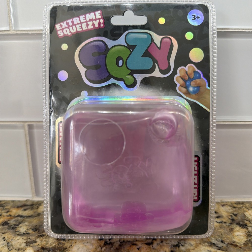 SUNNY DAYS SQZY Lightup Squishy Toy New LARGE CUBE Pink 🩷 viral fidget