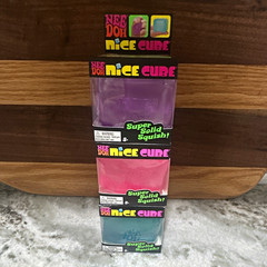 Schylling Nee Doh Nice Cube Super Solid Squish Squeeze Toy 3 Pack Ages 3+