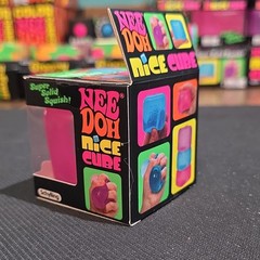 Schylling NeeDoh Nice Cube Super Solid Squish Pink Squeeze Toy Ages 3-5 2022