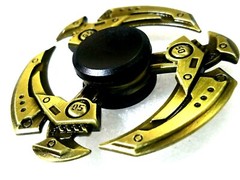 Gold Black Fidget Spinner Toy Kids Adults Boys Girls ADHD Focus Stress Reducer
