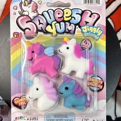 Ja-Ru Jiggly Unicorns Tactile Squeeze Toys 4-Pack A Total Of 13 Packs Bulk Lot