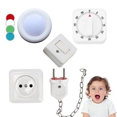 4 Pieses Busy Board DIY Accessories for Toddlers – Sensory Light Parts…