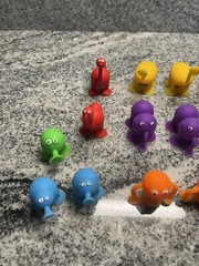 Suction Cup Puppets Stacking Decoration Baby Sucker Building Block Lot Of 14