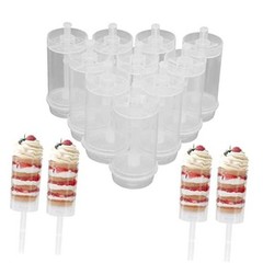 Cake Push Pop Containers: Pack Cake Push Pops With Lids For Cupcake Confetti 10