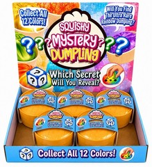 Squishy Mystery Dumpling Blind Box Toy – Collect All 12 Colors 3+