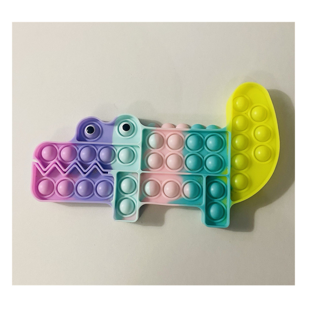 Multicolor Alligator Pop It Fidget Tactile Sensory Toy for Ages 4-11