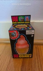 NeeDoh Nice Cream Cone ORANGE Ice Cream Squish Toy 100% AUTHENTIC Nee Doh New