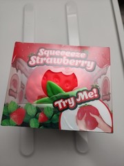 Strawberry Character Family Squishy Squeeze Toy, Red/Green, Ages 3-4 Years