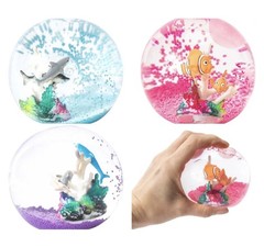 NEW Orb Squish-O Sphere Fish Sharks Aquarium Floating Squishy Viral Tik Tok (3x)