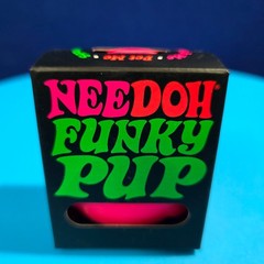 New NeeDoh Pink Funky Pup Squishy Squish me Pet me!