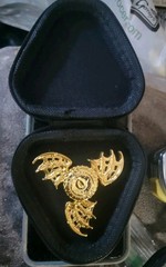 Herse Dragon Eye Golden Fidget Spinner with Storage Case
