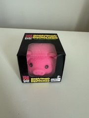 NEW NeeDoh Fuzzball Barnyard Squishers Pink Pig