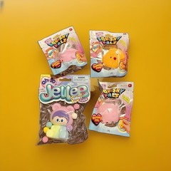 Jaru Squishy Palz Oh So Jellee Taba Cutie Sensory Fidget Squishy Bundle Lot of 7