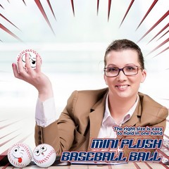 Arrowbash 24 Pcs 2.5 Face Baseball Stress Balls Bulk Funny Face Baseball