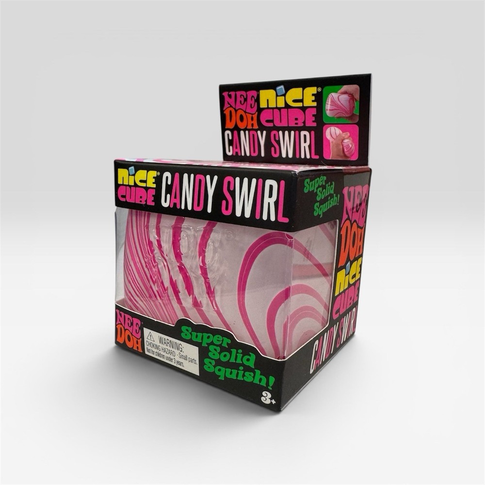 💗Authentic NEEDOH Nice Cube Candy Swirl NEE DOH Squeeze RARE 💗 Ready 2 Ship!