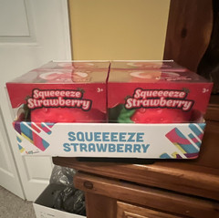 Sunny Days4pk Squeeeeze Strawberry Tactile Gel Squeeze Toy & BOX MPN 470551