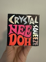 Schylling Crystal Squeeze NeeDoh Purple Iridescent Stress Ball w/ Original Box