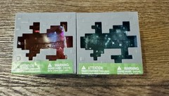 Lot If 2 Mojang Minecraft Jelly Cubes Stress Reliever Squishy Blue/Teal & Pink