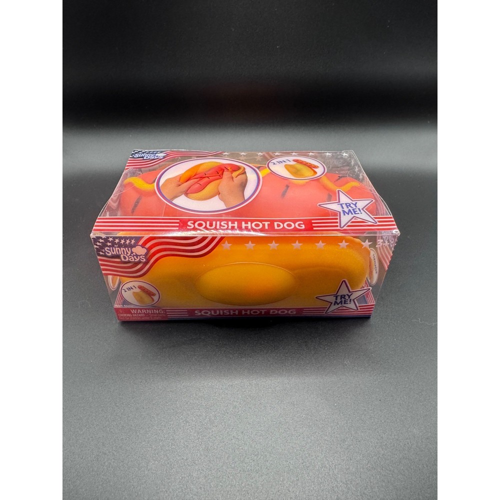 Sunny Days Entertainment Squish Hot Dog 2-in-1 Sensory Fidget Toy 571235-TGT