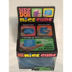 Nee Doh Nice Cube Super Solid Squish – Blue NIB SEALED