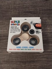 NIB Gold Krazy Fidget Hand Spinner ASTM Safety Certified- Great 4 Stress Relief