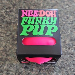 Nee Doh Funky Pup Tactile Squeeze Toy (Pink)