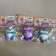 ORB Taba-licious Pets Squishy Squeeze Toy Set of 3- Blue/Purple/aqua