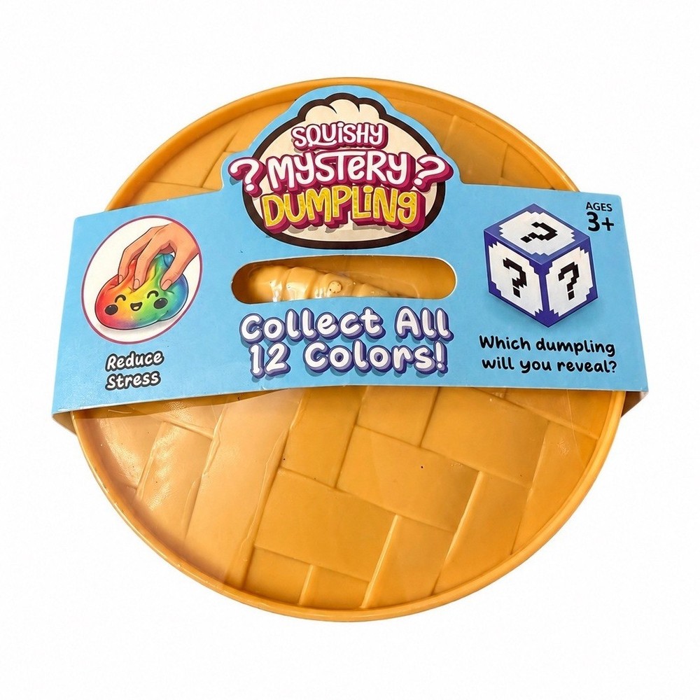 Squishy Mystery Dumpling Blind Box Toy – Collect All 12 Colors 3+