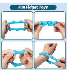Fidget Toys for Adults & Teen – Silicone Tactile Bracelet Tube Design, Sensory T