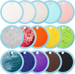 15 Sensory Mats Assorted Textured Sensory Floor Wall Tiles 5.91″ round