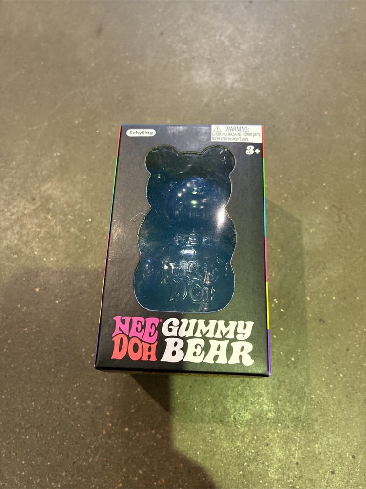 NeeDoh Blue Gummy Bear Squishy Sensory Stress Fidget Toy New