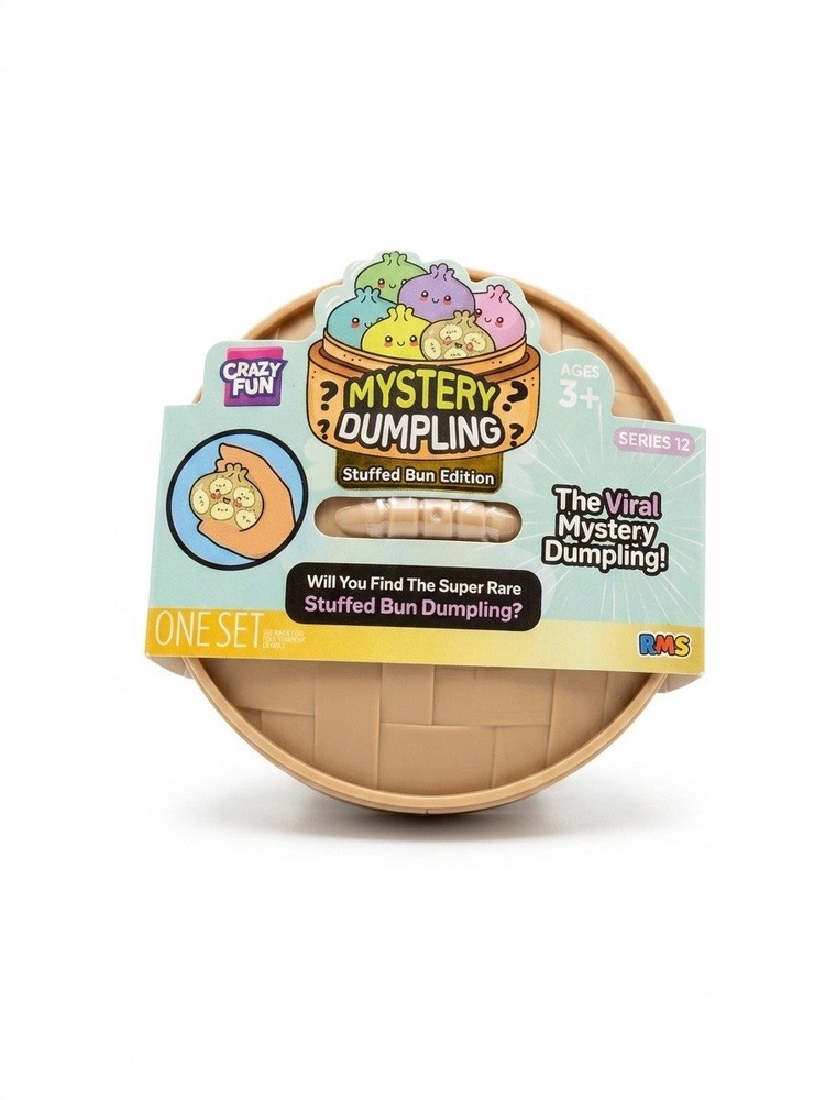 1x New! Crazy Fun Squishy Bun 🥟 Stuffed Bun 🥟 Series 12 Mystery Dumpling Set