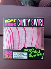 Authentic Needoh Candy Swirl Nice Cube PINK Christmas SCHYLLING HARD TO FIND