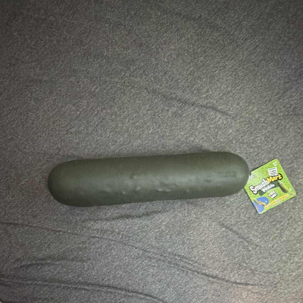 RMS SmushMart Pickle Squishy Squeeze Toy, Green, Ages 17 Years & Up