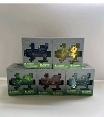 Minecraft Jelly Cube Fidget Toy-Lot of 5- Yellow- Blue- Red- Green- Purple Viral