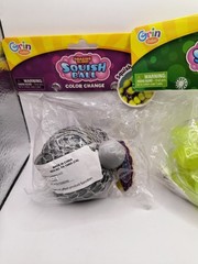 Grin Studios Amazing Slime Squish Balls Lot of 2 DNA GlowInTheDark/Color Change