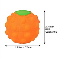 LED Model Pumpkin Figurine Toy Squeeze Props for Autism ADD OCD Special Needs
