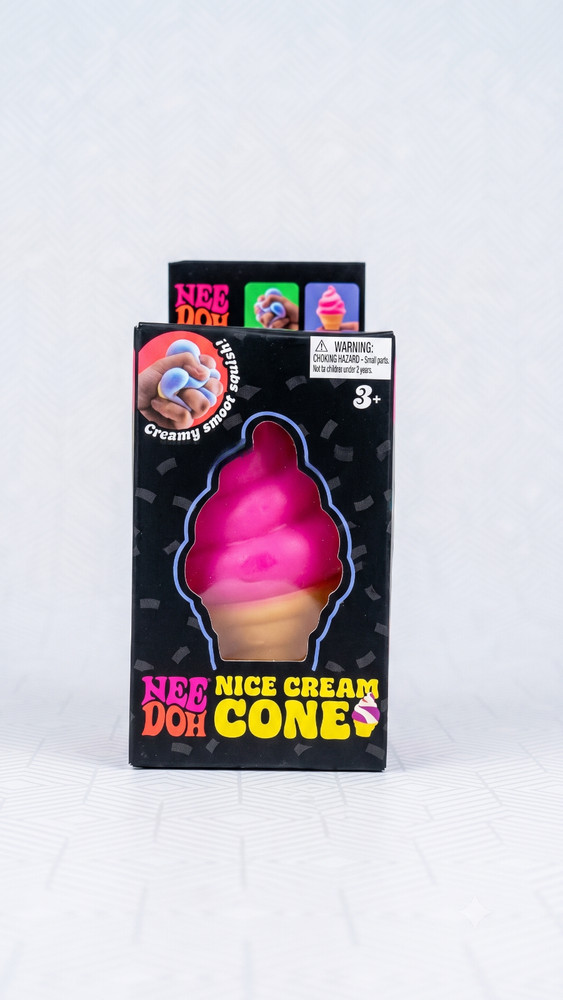 NeeDoh Nice Cream Cone Squishy Stress Toy Soft Sensory Fidget Squeeze -Free Ship