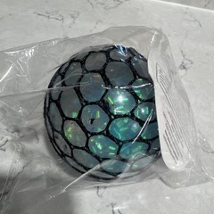 Mesh Squishy Squeeze Stress Ball Toy, Blue & Green (Ages 17 Years & Up)