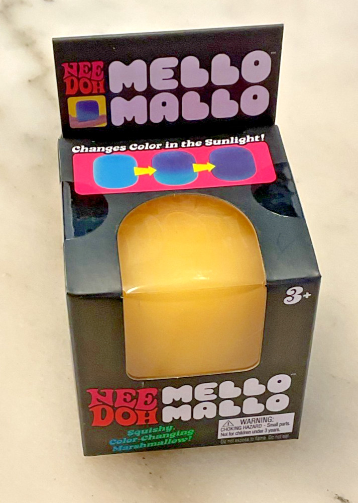 Nee Doh Mello Mallo Color Change Squishy Squeeze Sensory Toy – YELLOW