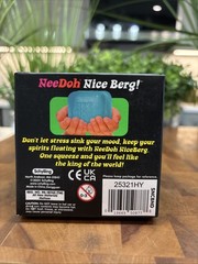 NeeDoh Nice Berg Blue XL Giant Sensory Fidget Solid Squish Cube Ice Block NEW