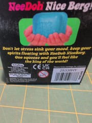 NeeDoh Nice Berg Blue XL Giant Nee Doh Niceberg Solid Squish Cube Ice Block