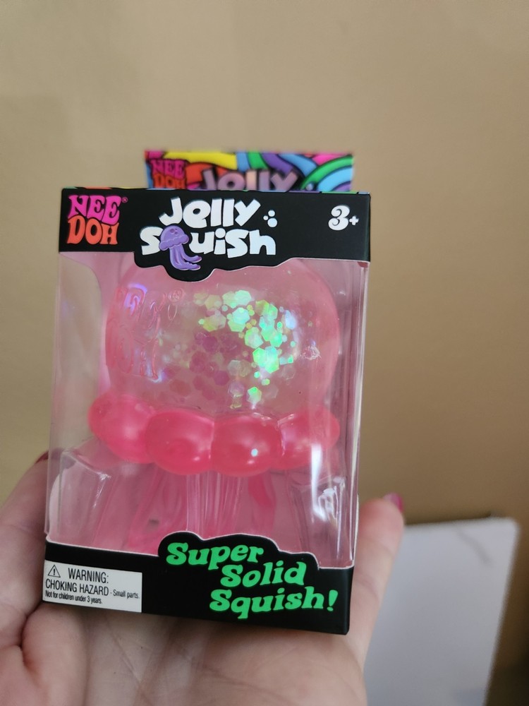 🪼 AUTHENTIC Schylling NeeDoh Pink JELLY SQUISH! Jellyfish Squish Nee Doh. REAL!