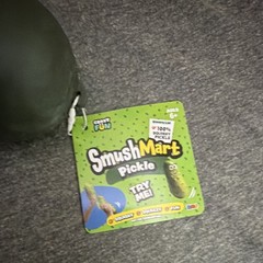 RMS SmushMart Pickle Squishy Squeeze Toy, Green, Ages 17 Years & Up